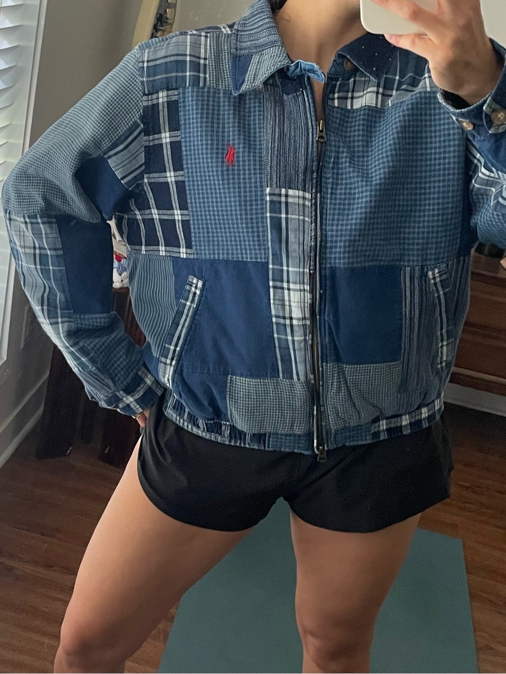 Polo Ralph Lauren linen cotton patchwork jacket